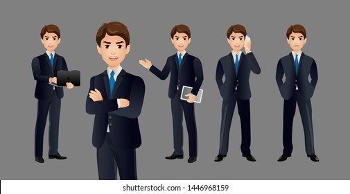 people with different poses. vector