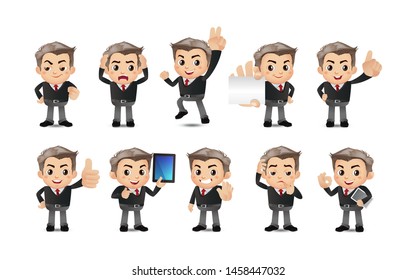 People with different poses. vector