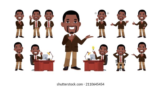 People with different poses. vector