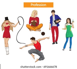 People of different professions. Labor Day. Vector illustration in a flat style