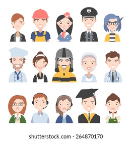 People of different professions. Vector.