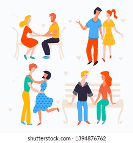 People in different situations and postures