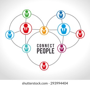 People digital design, vector illustration eps 10.