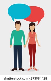 People digital design, vector illustration eps 10.
