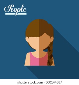 People digital design, vector illustration eps 10 