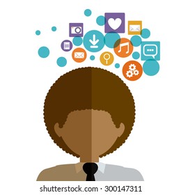 People digital design, vector illustration eps 10 