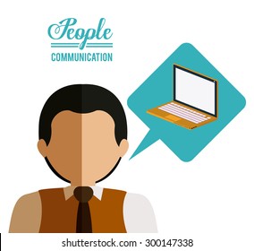 People digital design, vector illustration eps 10 