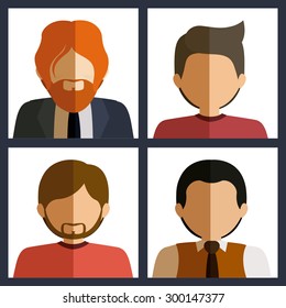 People digital design, vector illustration eps 10 