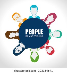 People digital design, vector illustration.