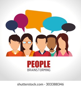 People digital design, vector illustration.