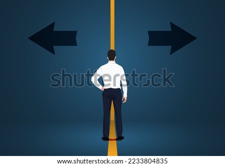 
People Direction Choose The Way Suitable For Career Poster, Motivation Employee Poster Template Design, Businessman Or Employee