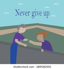 people with disabilities. flat illustration