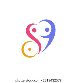 people with disabilities logo design concept