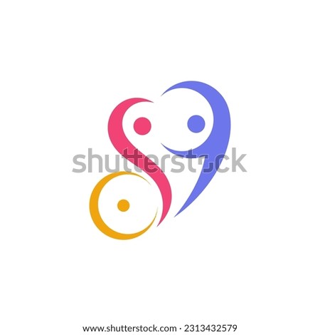 people with disabilities logo design concept