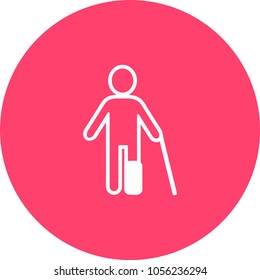 People with disabilities symbols, vector