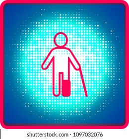 Símbolos de personas con discapacidad, vector