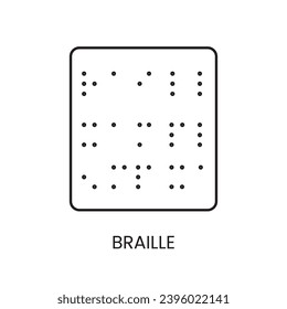 People with disabilities, vision problems, blindness and low vision line icon vector