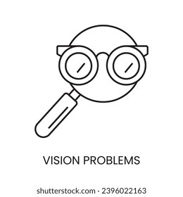 Personas con discapacidad, problemas de visión, ceguera y vectores de línea de visión baja