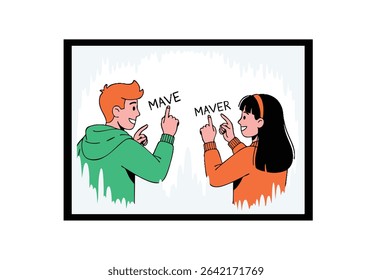 People disagreeing on spelling; word dispute