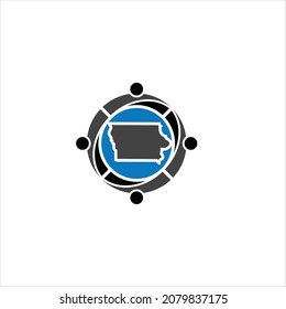 plantilla vectorial de logotipo de discusión de personas