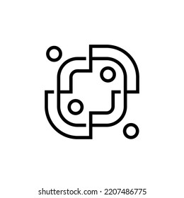 people diversity community team family outline logo vector icon illustration