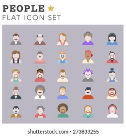 People Diversity Portrait Design Characters Avatar Vector