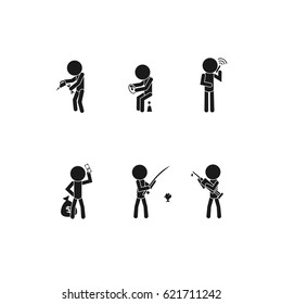 people do a variety of things