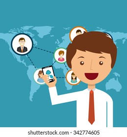 People doing actions design, vector illustration 10 eps graphic