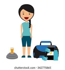 People doing actions design, vector illustration 10 eps graphic
