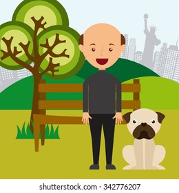 People doing actions design, vector illustration 10 eps graphic
