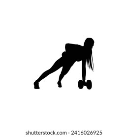 People doing crunches. Exercise isolated on a white background. Men do fitness and yoga exercises—pushups, squats, dumbbell rows, burpees, side planks, situps, mountain climbers, etc.
