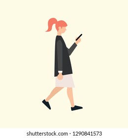 People Doing Different Actions Flat Icon Vector Graphic Download Template