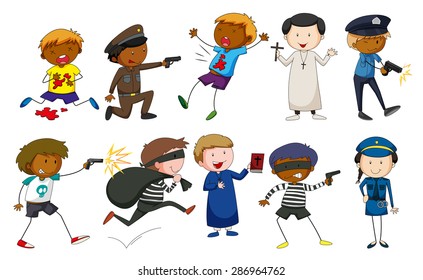 People doing different kind of activity