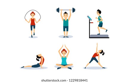 Sport exercises Stock Illustrations, Images & Vectors | Shutterstock