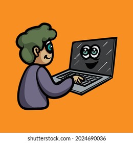 Gente haciendo concepto de videollamadas. Ilustración vectorial de la tecnología de la comunicación