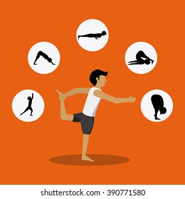 People doing yoga desgin  - Shutterstock ID 390771580