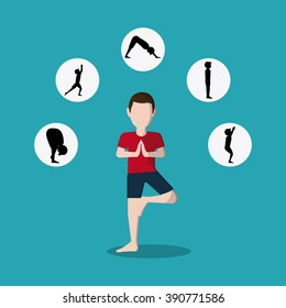 People doing yoga desgin 