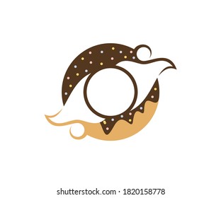 People Donuts logo design vector template, Bakery logo concept, Creative icon symbol