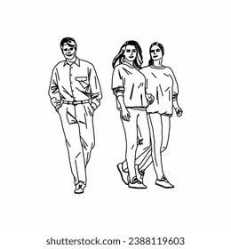 People  Drawing, People Outline, Human Vector, Human 2 dimension drawing, People 2 Dimension Drawing