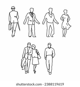 People  Drawing, People Outline, Human Vector, Human 2 dimension drawing, People 2 Dimension Drawing