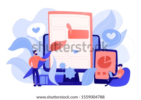 Image, Stock Photo End on blue Style Design