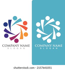 People Dream Star Logo Vector Template.