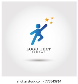People Dream Symbol & Icon Logo Vector Template