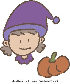People dressed up in Halloween costumes and pumpkins
