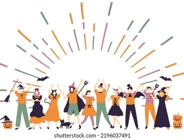 people dressing up for a costume party
Halloween party