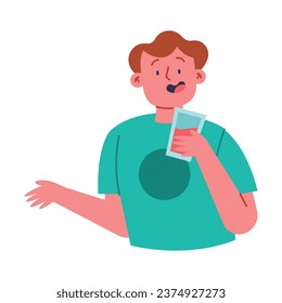 people drinking illustration vector isolated