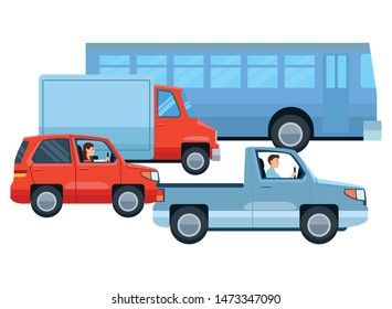 Cut Glue Paper Mini Truck Kids Stock Vector (Royalty Free) 1331508602