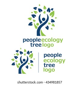 people ecology tree logo 7