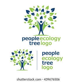 people ecology tree logo 7