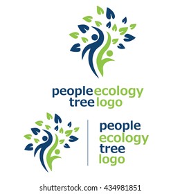 people ecology tree logo 8